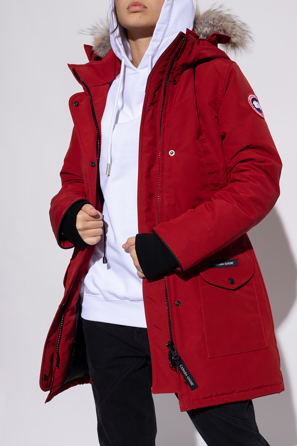 Canada goose clearance red down parka